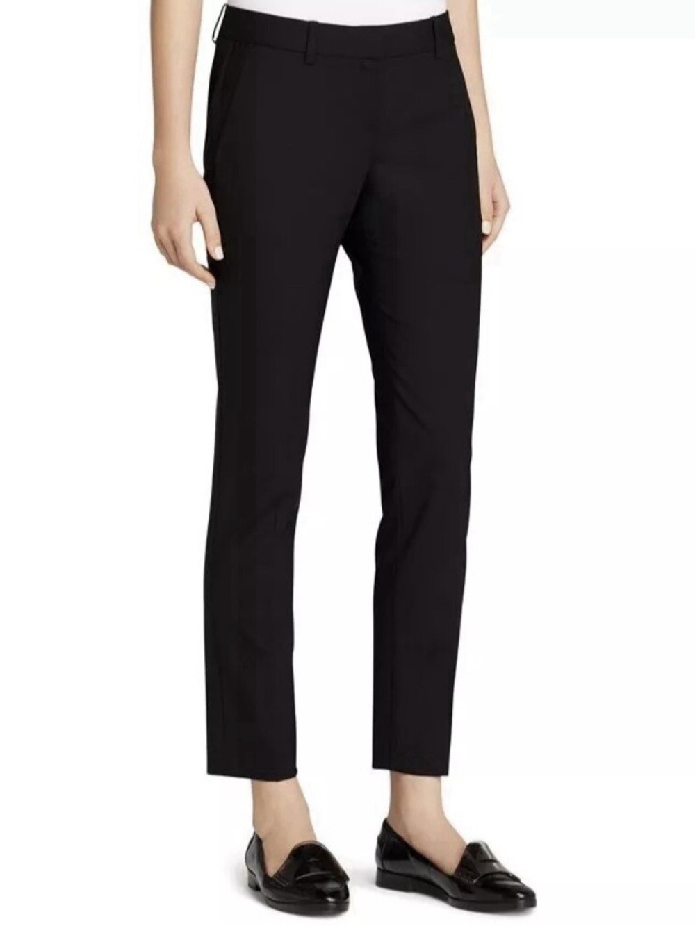 NWOT Theory Testra 2B Edition Stretch Wool Black Pants